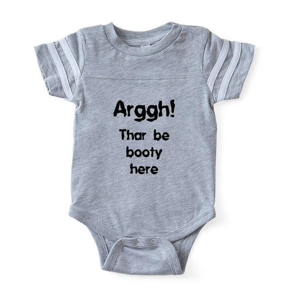 CafePress - FIN Arggh Booty - Cute Infant Baby Football Bodysuit