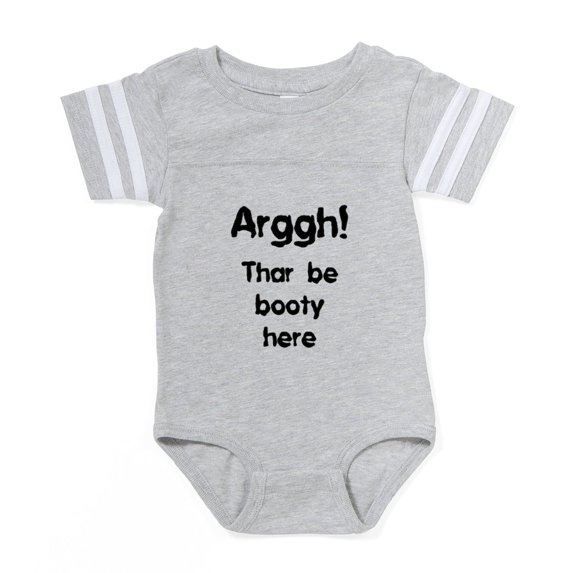 CafePress - FIN Arggh Booty - Cute Infant Baby Football Bodysuit