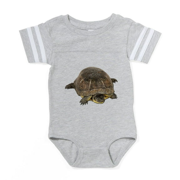 CafePress - FIN Blandings Turtle - Cute Infant Baby Football Bodysuit