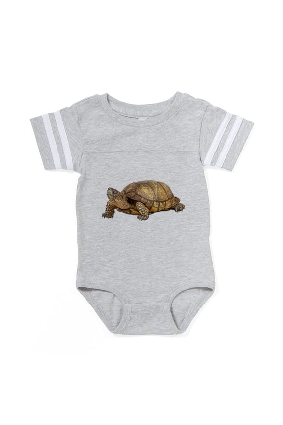 - FIN Box Turtle - Cute Infant Baby Football Bodysuit