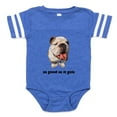 thumbnail image 1 of CafePress - FIN Bulldog Good.Pn... - Cute Infant Baby Football Bodysuit, 1 of 3