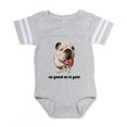 thumbnail image 1 of CafePress - FIN Bulldog Good.Pn... - Cute Infant Baby Football Bodysuit, 1 of 3
