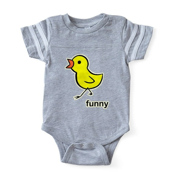 CafePress - FIN Chick Funny - Cute Infant Baby Football Bodysuit