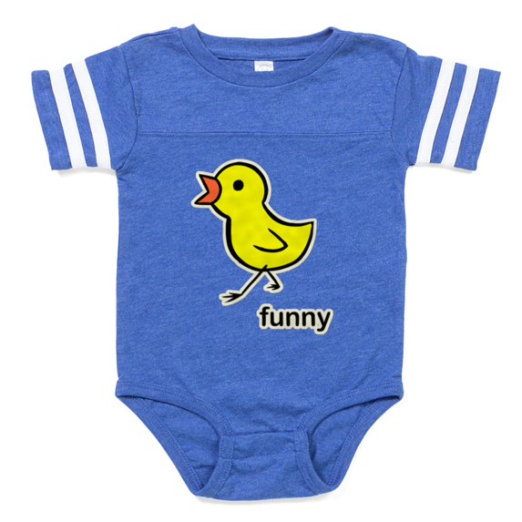 CafePress - FIN Chick Funny - Cute Infant Baby Football Bodysuit