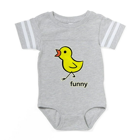 CafePress - FIN Chick Funny - Cute Infant Baby Football Bodysuit