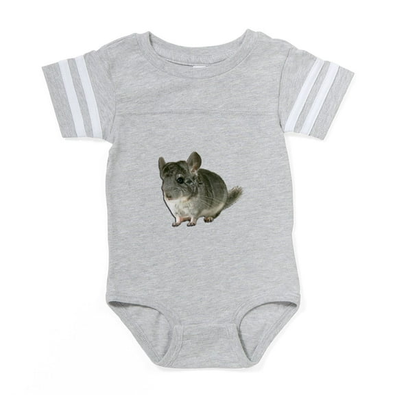 CafePress - FIN Chinchilla Photo - Cute Infant Baby Football Bodysuit