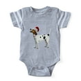 thumbnail image 1 of CafePress - FIN English Foxhound Santa CROP Baby Football Body - Cute Infant Baby Football Bodysuit, 1 of 3