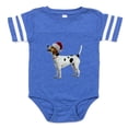 thumbnail image 1 of CafePress - FIN English Foxhound Santa CROP Baby Football Body - Cute Infant Baby Football Bodysuit, 1 of 3