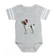 thumbnail image 1 of CafePress - FIN English Foxhound Santa CROP Baby Football Body - Cute Infant Baby Football Bodysuit, 1 of 3