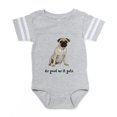thumbnail image 1 of CafePress - FIN Fawn Pug Good - Cute Infant Baby Football Bodysuit, 1 of 3