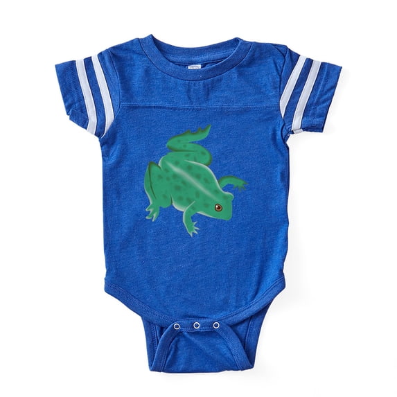CafePress - FIN Frog - Cute Infant Baby Football Bodysuit