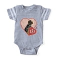 thumbnail image 1 of CafePress - FIN German Shepherd Puppy Bff Baby Football Bodysu - Cute Infant Baby Football Bodysuit, 1 of 3