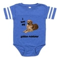 thumbnail image 1 of CafePress - FIN Goldenretriever Lover - Cute Infant Baby Football Bodysuit, 1 of 3