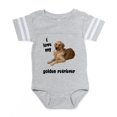 thumbnail image 1 of CafePress - FIN Goldenretriever Lover - Cute Infant Baby Football Bodysuit, 1 of 3