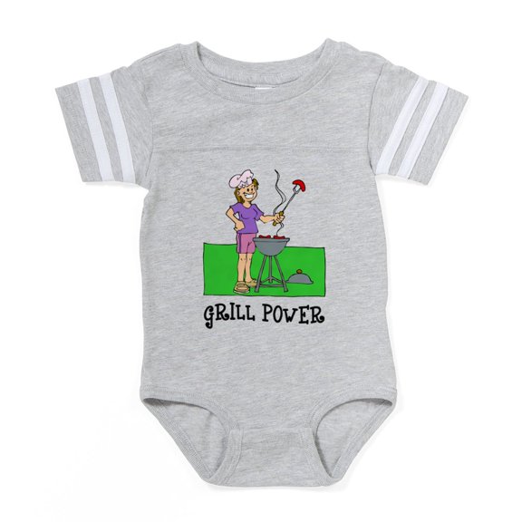 CafePress - FIN Grill Power - Cute Infant Baby Football Bodysuit