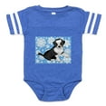 thumbnail image 1 of CafePress - FIN Holiday Border ... - Cute Infant Baby Football Bodysuit, 1 of 3