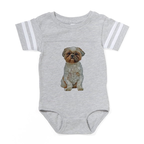 CafePress - FIN Lhasa Apso - Cute Infant Baby Football Bodysuit