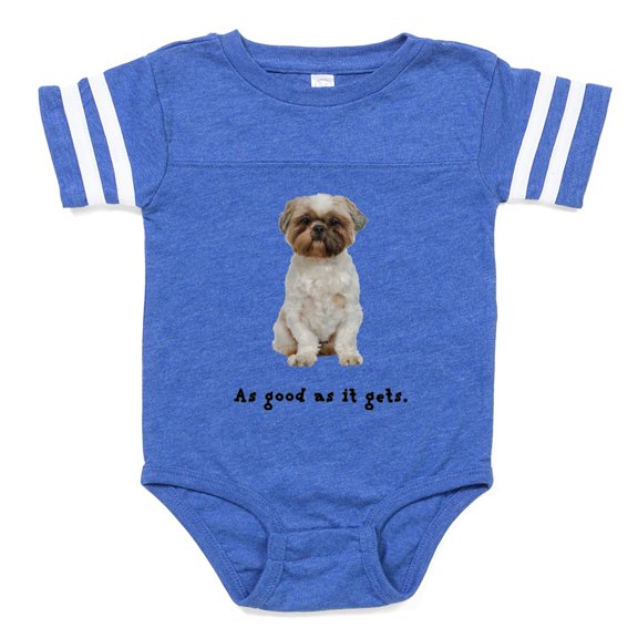 CafePress - FIN Lhasa Apso Good - Cute Infant Baby Football Bodysuit