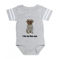 thumbnail image 1 of CafePress - FIN Lhasa Apso Love - Cute Infant Baby Football Bodysuit, 1 of 3