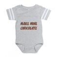 thumbnail image 1 of CafePress - FIN Make Mine Chocolate - Cute Infant Baby Football Bodysuit, 1 of 3