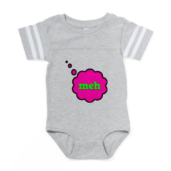 CafePress - FIN Meh Think - Cute Infant Baby Football Bodysuit