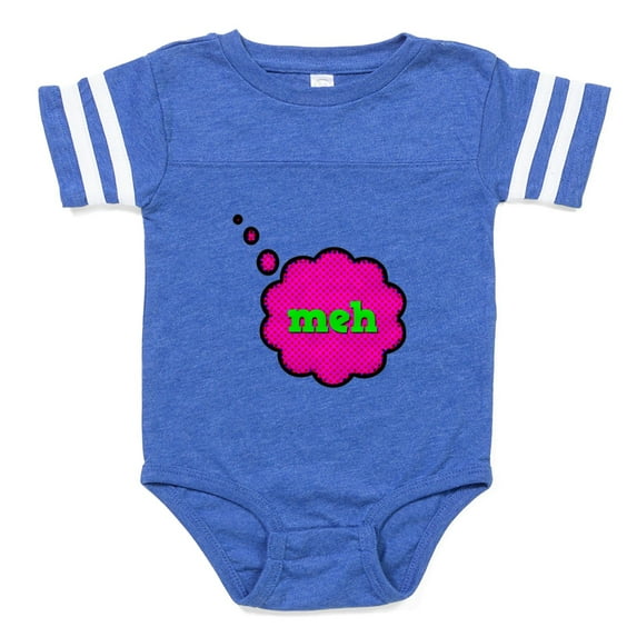 CafePress - FIN Meh Think - Cute Infant Baby Football Bodysuit