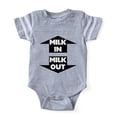 thumbnail image 1 of CafePress - FIN Milk In Milk Out - Cute Infant Baby Football Bodysuit, 1 of 3