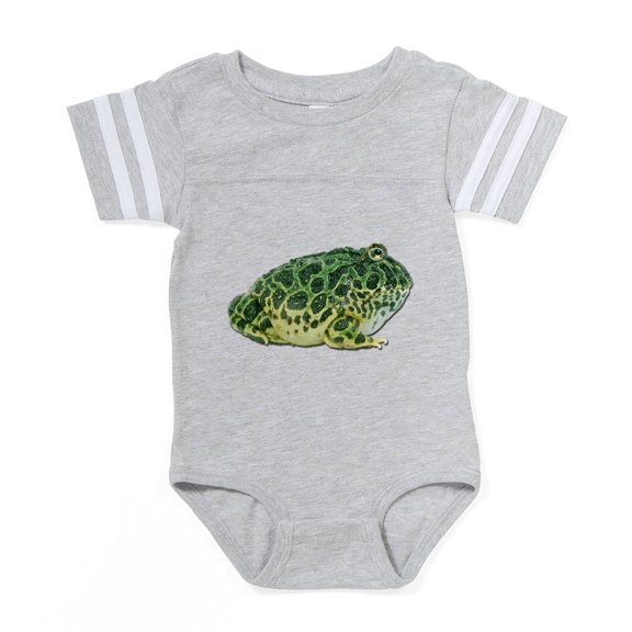 CafePress - FIN Pacman Frog - Cute Infant Baby Football Bodysuit