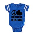 thumbnail image 1 of CafePress - FIN Peace Love Bernese - Cute Infant Baby Football Bodysuit, 1 of 3