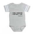 thumbnail image 1 of CafePress - FIN Popeye Descartes - Cute Infant Baby Football Bodysuit, 1 of 3