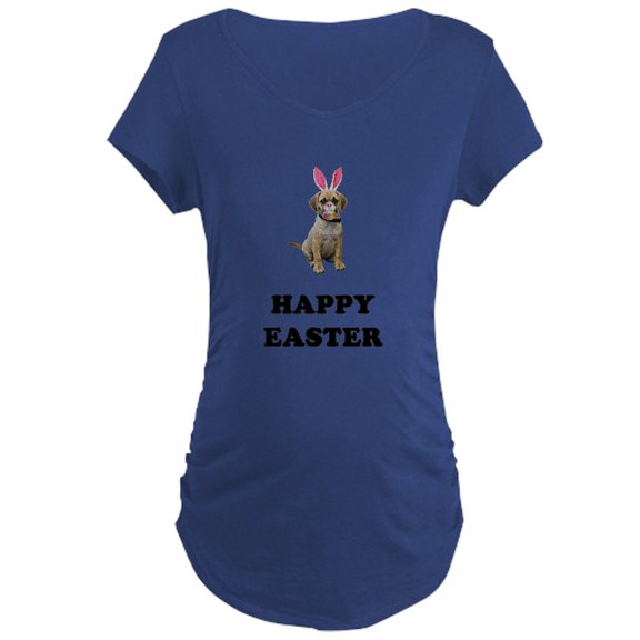 CafePress - FIN Puggle Easter Maternity Dark T Shirt - Maternity Dark T-Shirt