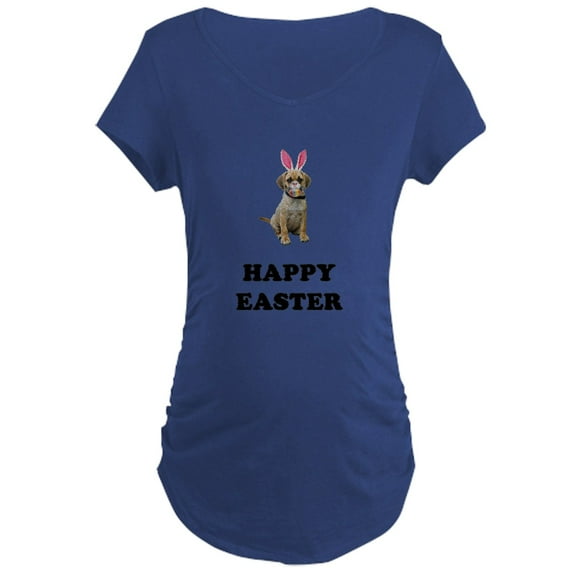 CafePress - FIN Puggle Easter Maternity Dark T Shirt - Maternity Dark T-Shirt