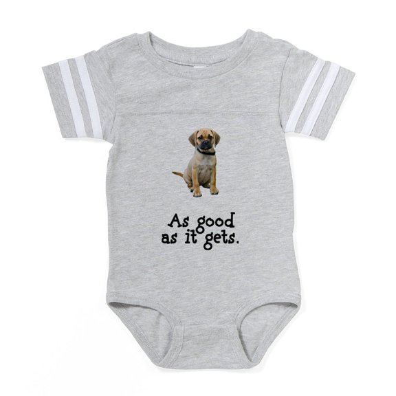 CafePress - FIN Puggle Good - Cute Infant Baby Football Bodysuit