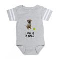 thumbnail image 1 of CafePress - FIN Puggle Life - Cute Infant Baby Football Bodysuit, 1 of 3