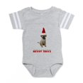 thumbnail image 1 of CafePress - FIN Puggle Merry Xmas - Cute Infant Baby Football Bodysuit, 1 of 3