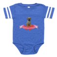 thumbnail image 1 of CafePress - FIN Puggle Valentine - Cute Infant Baby Football Bodysuit, 1 of 3