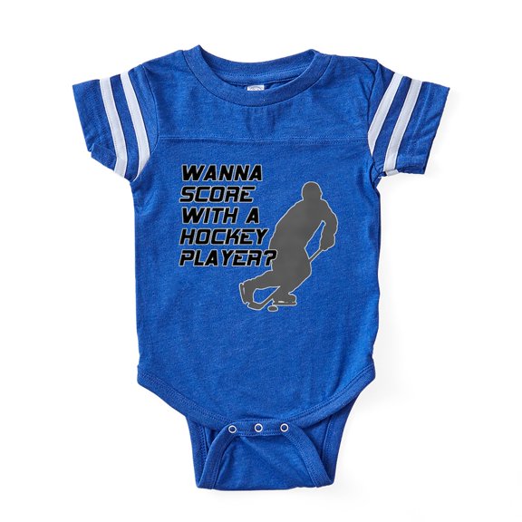 CafePress - FIN Score Hockey Player - Cute Infant Baby Football Bodysuit