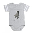 thumbnail image 1 of CafePress - FIN Silver Pug Good - Cute Infant Baby Football Bodysuit, 1 of 3