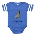 thumbnail image 1 of CafePress - FIN Silver Pug Good - Cute Infant Baby Football Bodysuit, 1 of 3