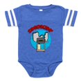 thumbnail image 1 of CafePress - FIN Smokin Barbecue.Png - Cute Infant Baby Football Bodysuit, 1 of 3