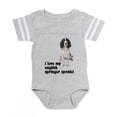 thumbnail image 1 of CafePress - FIN Springer Spaniel Brown Love.Png Baby Football - Cute Infant Baby Football Bodysuit, 1 of 3