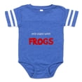 thumbnail image 1 of CafePress - FIN Still Plays Frogs - Cute Infant Baby Football Bodysuit, 1 of 3