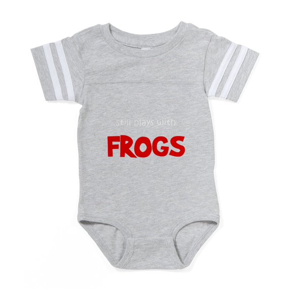 CafePress - FIN Still Plays Frogs - Cute Infant Baby Football Bodysuit