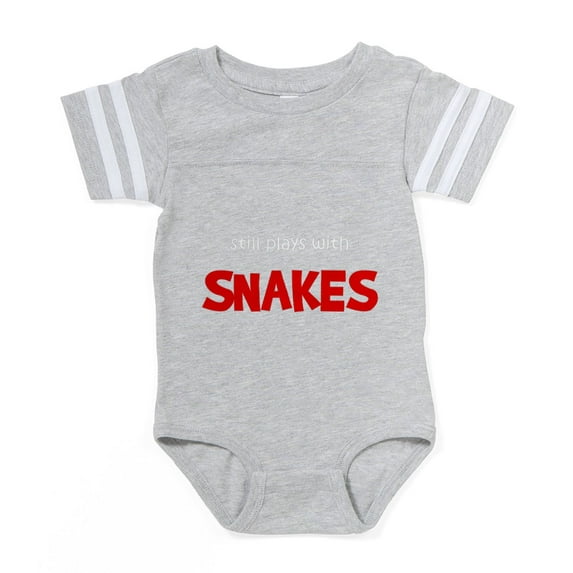 CafePress - FIN Still Plays Snakes - Cute Infant Baby Football Bodysuit