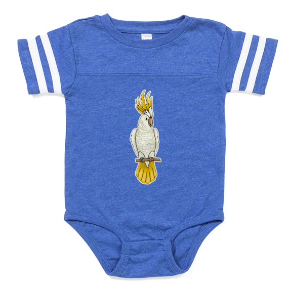 CafePress - FIN Sulfur Crested Cockatoo - Cute Infant Baby Football Bodysuit