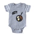 thumbnail image 1 of CafePress - FIN Tasty Eggs Bacon - Cute Infant Baby Football Bodysuit, 1 of 3