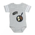 thumbnail image 1 of CafePress - FIN Tasty Eggs Bacon - Cute Infant Baby Football Bodysuit, 1 of 3