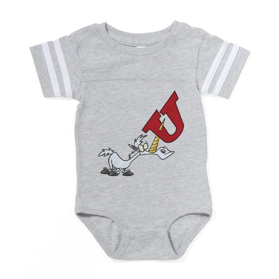 CafePress - FIN U For Unicorn - Cute Infant Baby Football Bodysuit