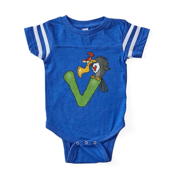 CafePress - FIN V For Vulture - Cute Infant Baby Football Bodysuit
