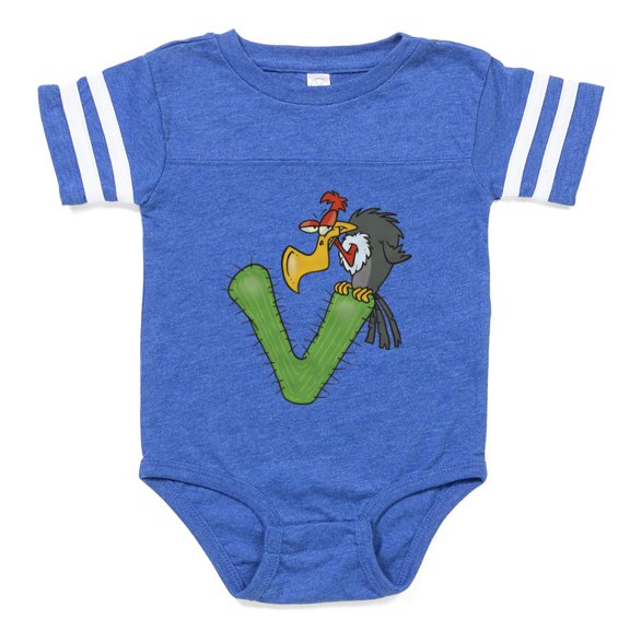 CafePress - FIN V For Vulture - Cute Infant Baby Football Bodysuit